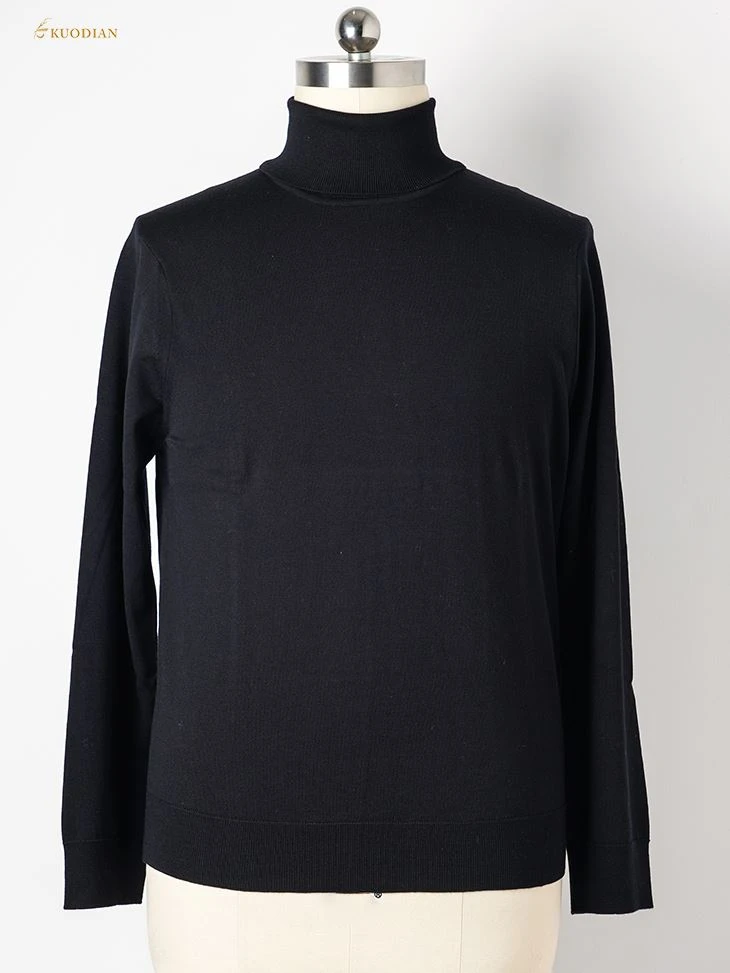 productcate-1-1 Men's Black High Neck Cashmere Sweater